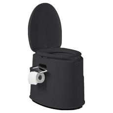 디어모모 노인 캠핑 이동식 휴대용 좌변기, 블랙, 1개