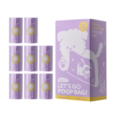 Neo FIT. Let's Go撿便袋, 8入, 紫色, 1個