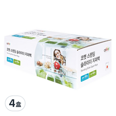 comet 雙夾鏈立體密封袋, 中 + 大, 80個, 4盒