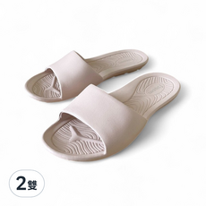 TAIWAN SLIPPER 台灣犀利趴 日光系列 一體成型輕巧室內拖鞋 L(25.5cm) 飛雪粉, 2雙