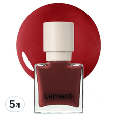 Lement 彩色指甲, 03 胭脂紅, 5個, 9.5ml