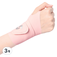 Mbrain 運動風環繞式護腕 輕巧透氣 單入 粉紅色, 3個