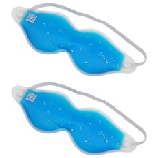 Dimanic眼罩眼罩熱敷眼罩 藍色, 2個, 1入