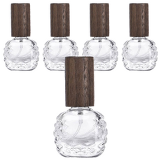 Ellara 漂亮透明香水分裝瓶 7ml, 5個, 鳳梨核桃蓋