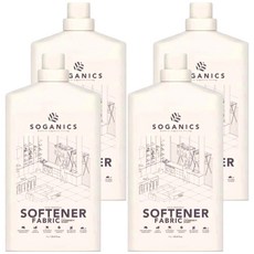 SOGANICS 草之淨 天然有機衣物布品柔軟精 - 薰衣草香, 1L, 4瓶