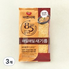 바른어묵 85% 실꼬리돔사각 어묵, 180g, 3개