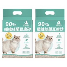 PetsTimes 毛孩時代 90%纖維絲蘭豆腐砂 6L, 2.5kg, 2包, 無香味