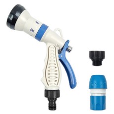 World Clean 韓國製多功能噴槍 + 蓮蓬頭軟管用連接蓋 + 一般水管用連接蓋 隨機出貨, 1個, 單一顏色