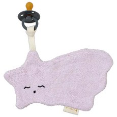 FABELAB 奶嘴安撫巾 70%黏液嫘縈(含竹纖維)/30%棉(有機棉), Lilac流星, 1條