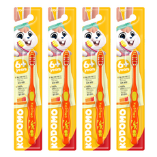 KODOMO 6歲以上兒童牙刷, 隨機出貨, 1入, 4個