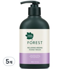 그린핑거 포레스트 릴렉싱 아로마 핸드워시, 300ml, 5개