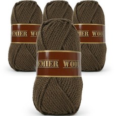 SEVY 編織專用毛線, 869 巧克力, 4捆