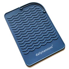 일상나눔 데임 방지 실리콘 고데기 패드, 블루