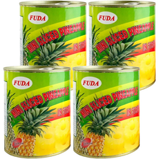 富達 迷你鳳梨片, 830g, 4罐