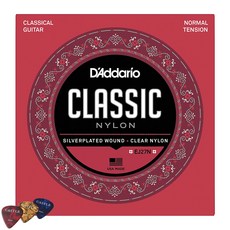 D'Addario 普通張力古典吉他弦 + Castlepeak 3p, EJ27N, 單一顏色, 1個