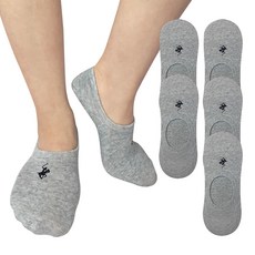 BEVERLY HILLS POLO CLUB 比佛利保羅 男士高級刺繡隱形襪 5雙