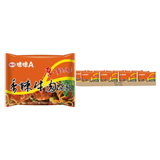 味丹 味味A 香辣牛肉湯麵 83g, 25包