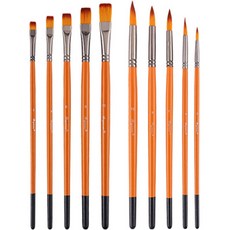 O-ON 素描 水彩畫 油畫 海報 壓克力顏料 畫筆 10種, 1套