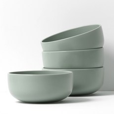 보울보울 국산 레트로라인 면기, 그린티라떼, 4개