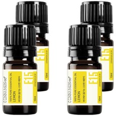 시나몬이오 아로마 에센셜 오일 E15, 레몬, 10ml, 4개