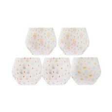PUREAL 純真兔 4層一體學習褲 40g, 竹纖款 白色, 5件