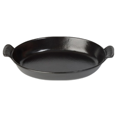 차세르 타원형 접시 20 x 15.5 cm, 블랙, 1개