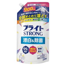 LION 獅王 STRONG 強效去污漂白劑補充包 彩色衣物適用, 900ml, 1包