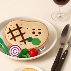 MOCHITOWN 食物造型可微波小麥熱敷袋, 牛排款, 8cm, 1個