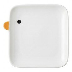 PURROOM 小雞陶瓷方盤, 白色, 1個