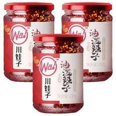 川娃子 油潑辣子調味料, 230g, 3罐