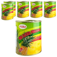 富達 迷你鳳梨片, 830g, 6罐