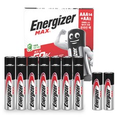 에너자이저 맥스 알카라인 건전지 AAA 14p + AA 2p, 1세트