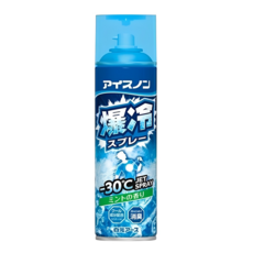 Hakugen Earth 白元 Ice non 爆冷衣物涼感噴霧 JET Spray 薄荷香 淨化汗臭 消臭, 330ml, 1瓶