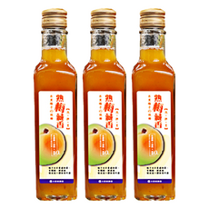 水里鄉農會 熟梅藏香, 採用水里在地手採7分黃熟梅, 去除蒂頭留下純淨果泥, 可直接沖泡或當沙拉醬、果醬使用, 250g, 3瓶