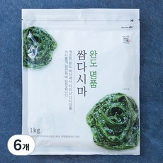 완도 명품 쌈다시마, 1kg, 6개