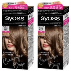 syoss 絲蘊 沙龍蓋白染 白髮專用染髮劑, 2B香檳米棕, 2盒
