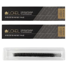 LOI-EL 分段式單簇假睫毛 5排 5P 12號, 黑色, 2個