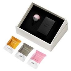 L'Original London 能量晶石車用香氛禮盒 桃心粉晶, 1套, 野柑橘與小蒼蘭 + 皮革與檀香木 + 摩洛哥佛手柑與橙花