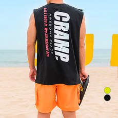 大尺碼俱樂部 男款 CRAMP Awesome 箱型背心