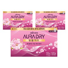 아우라 샤프란 드라이 링클가드 시트 섬유유연제 바닐라 일랑일랑 본품, 120개입, 3개