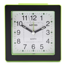 KINYO 時尚方形鬧鐘, Black