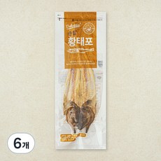 해맑은푸드 손질 황태포, 6개, 60g