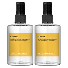 쿤달 퓨어 바디미스트 아카시아모링가향, 128ml, 2개