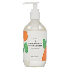 commemaman 嬰兒多效沐浴乳, 300ml, 1瓶