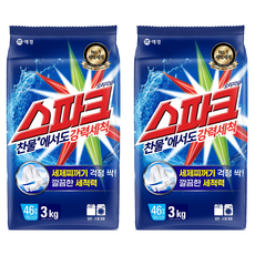 Spark 經典洗衣粉 補充包, 3kg, 2個