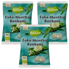 Biodeta 尤加利樹薄荷糖, 75g, 3個