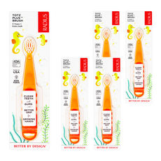 래디어스 토츠 플러스 3단계 유아 칫솔, 오렌지 + 피치, 1개입, 5개