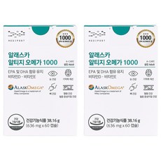 MEDIPOST 阿拉斯加rTG Omega-3 1000膠囊 38.16g, 60顆, 2個