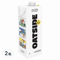 OATSIDE 歐特賽 原味燕麥奶 Barista Blend 咖啡師系列 無添加糖 100%植物基底, 1L, 2瓶