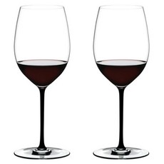 RIEDEL Fatto a Mano系列卡本內梅洛酒杯 4900/0B 黑色, 625ml, 2個